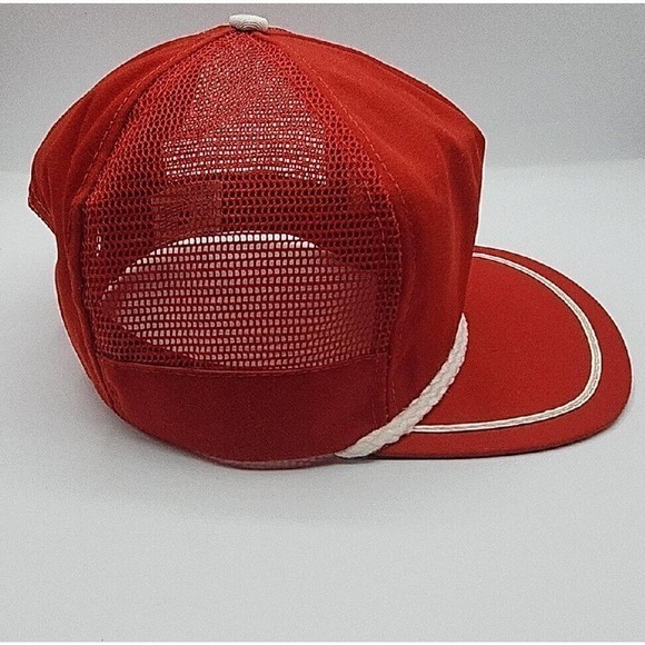 Vintage Union Pacific Trucker Hat Red/White Rope Embroidered USA - Picture 4 of 7